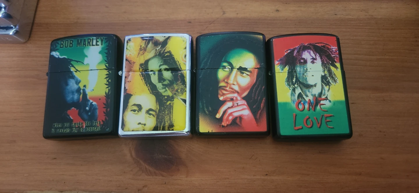 Bob Marley flip Lighters (Set of 4)