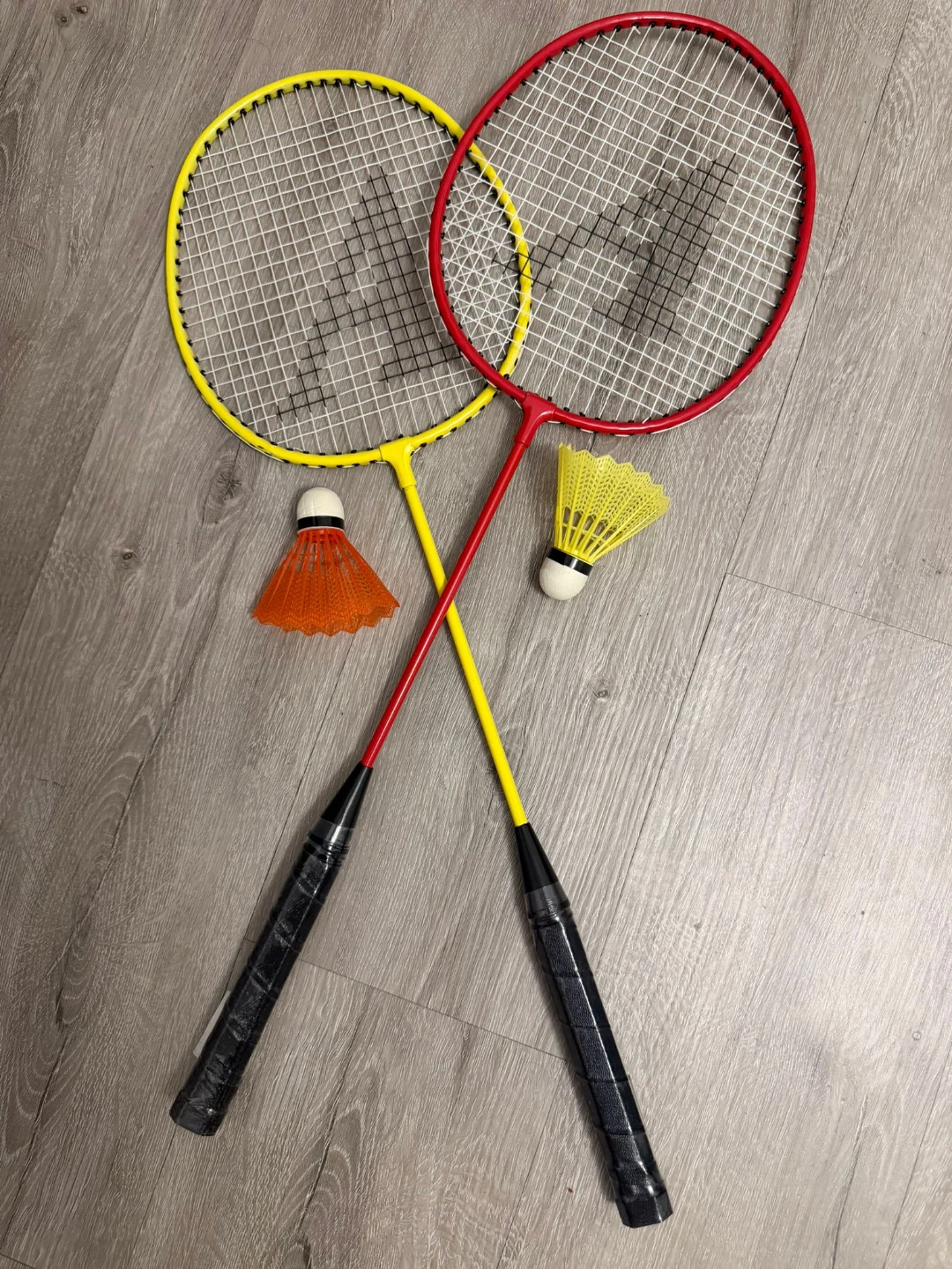 2 Atomica Badminton Rackets and 2 Shuttlecocks