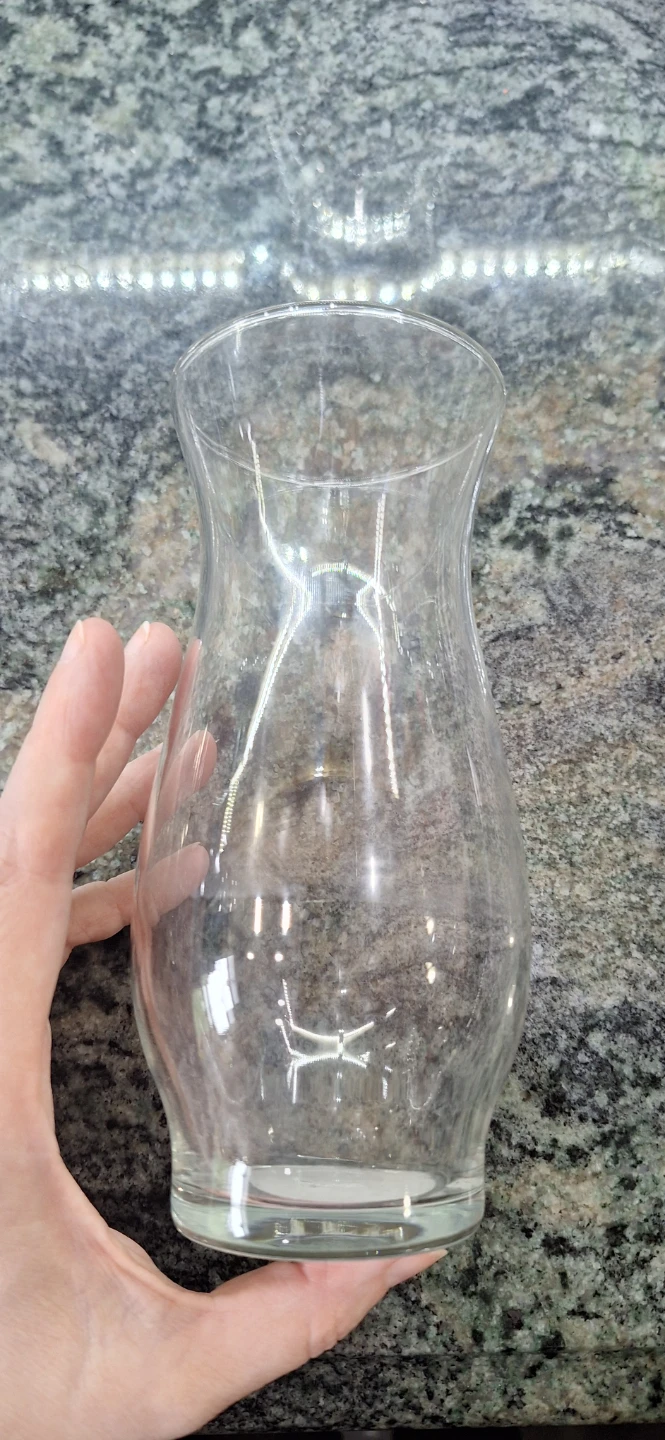 Hurricane Vase Clear Glass - photo 2
