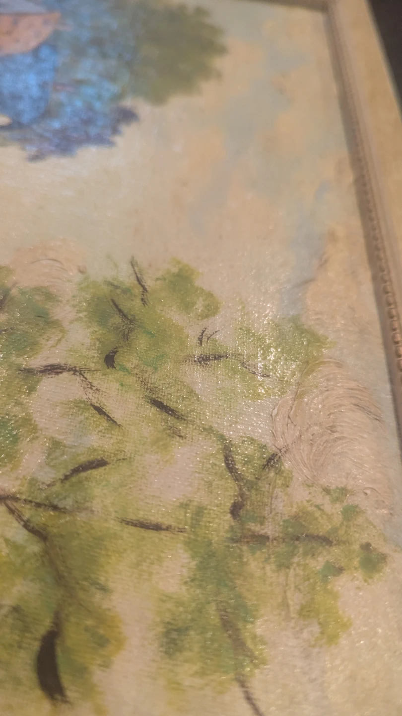 Framed Oil Painting Landscape Scene E. Colombo - photo 5