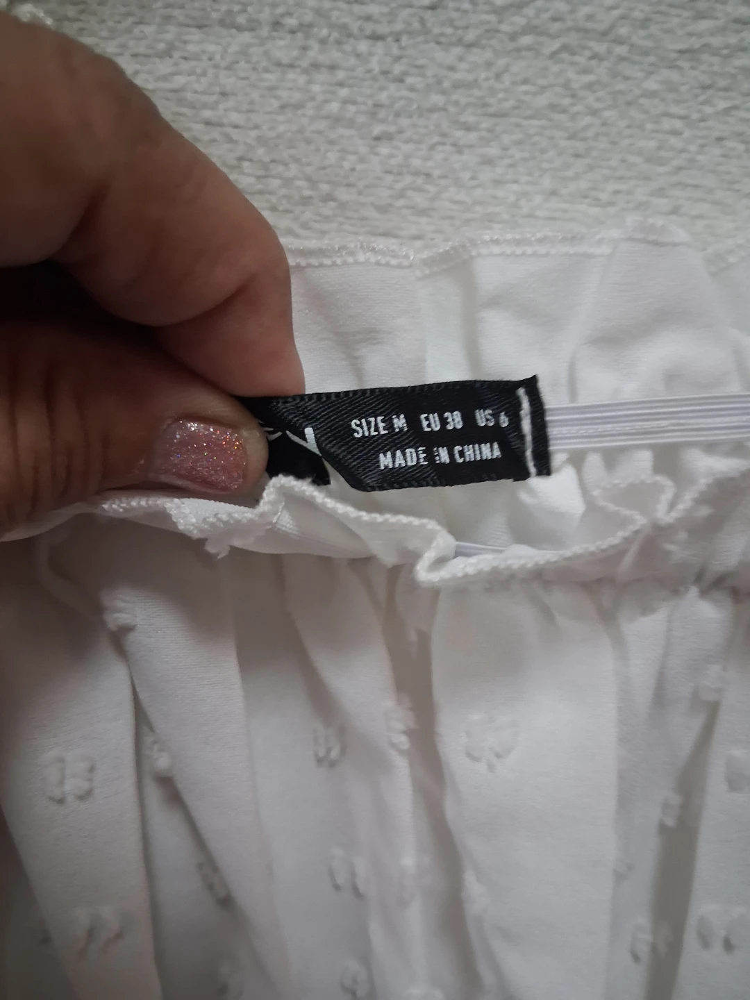 Shein White Ruffle Off-Shoulder Dress Size M - photo 2