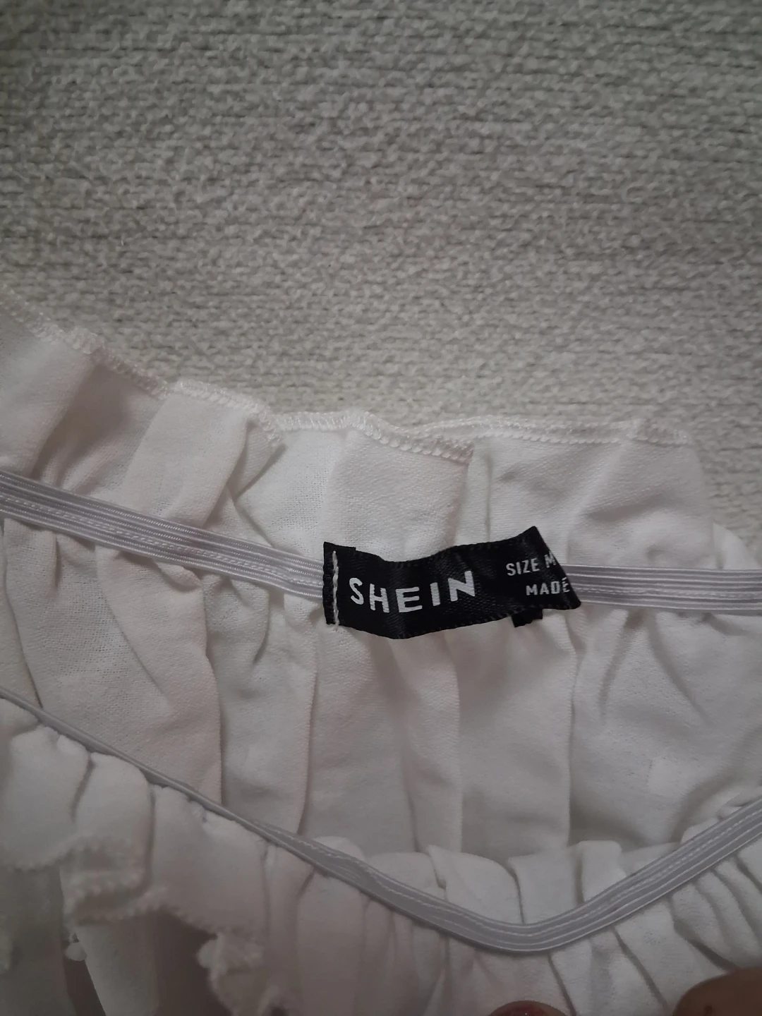 Shein White Ruffle Off-Shoulder Dress Size M - photo 4