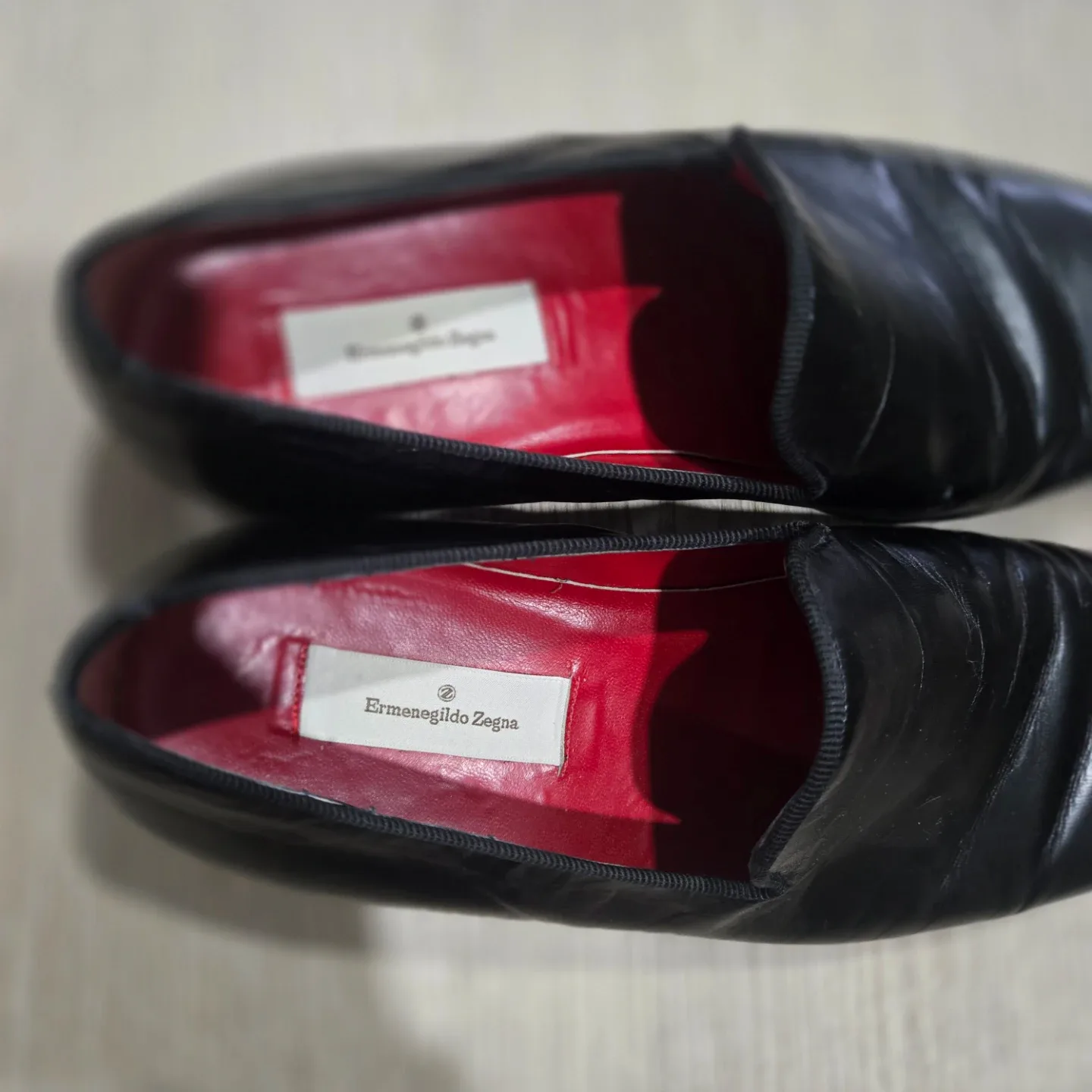 Zegna leather loafers Size M9.5 - photo 2