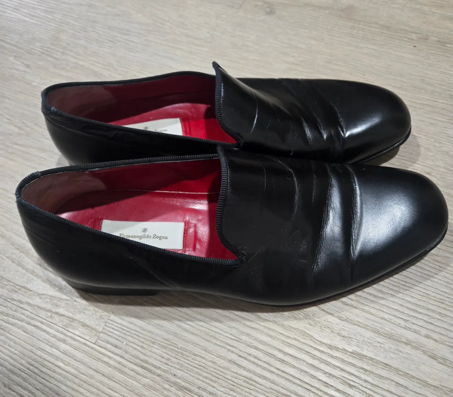 Zegna leather loafers Size M9.5 - photo 4