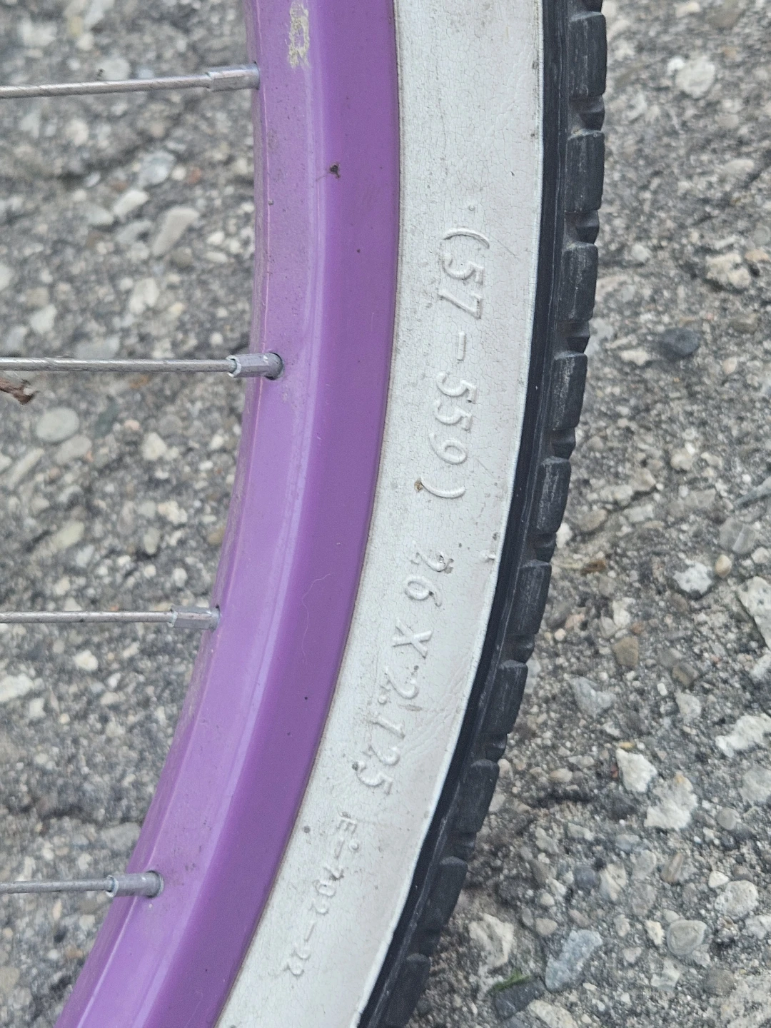 26" Bicycle Wheels with Purple Rims - photo 5