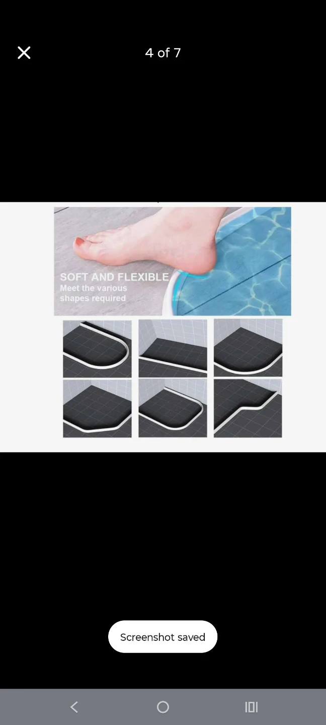Collapsible Shower Threshold Water Dam - photo 4