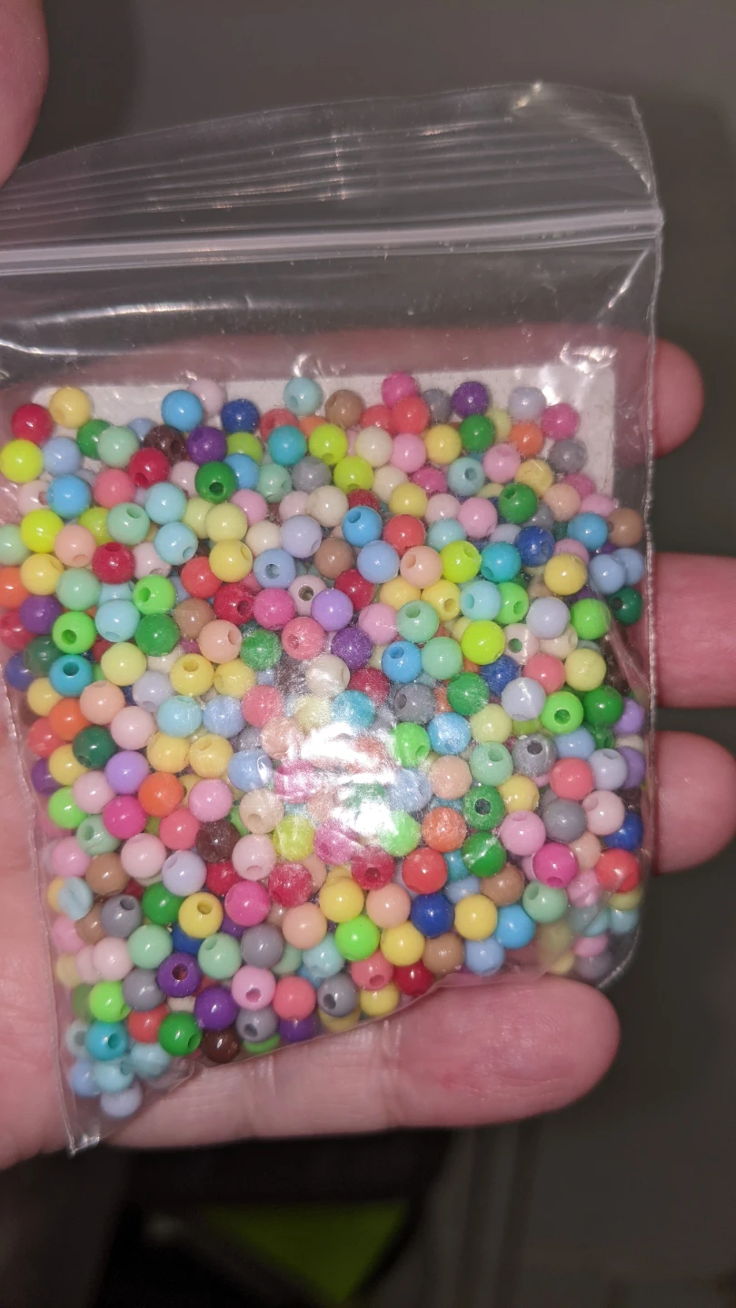Bag of Mixed Colour Craft Beads
