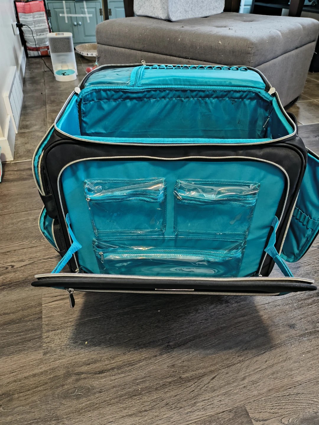 Black Rolling Craft Tote Bag