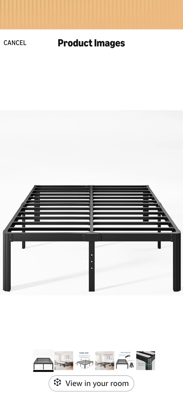 King Size Heavy Duty Metal Bed Frame