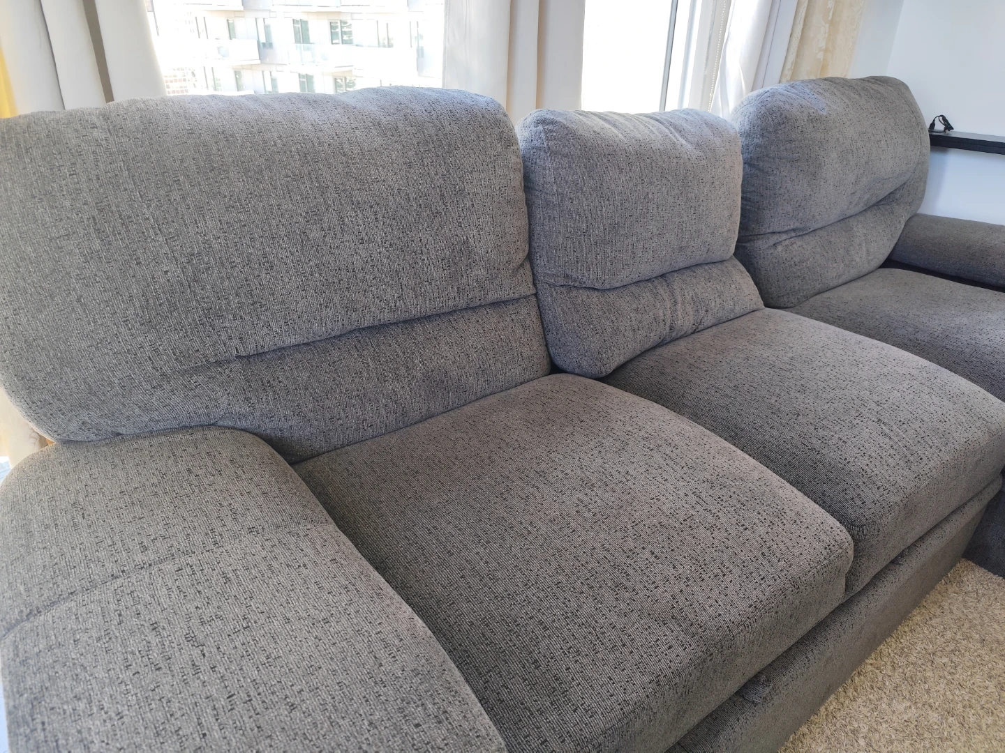 Grey Sectional Sofa with Storage - photo 2