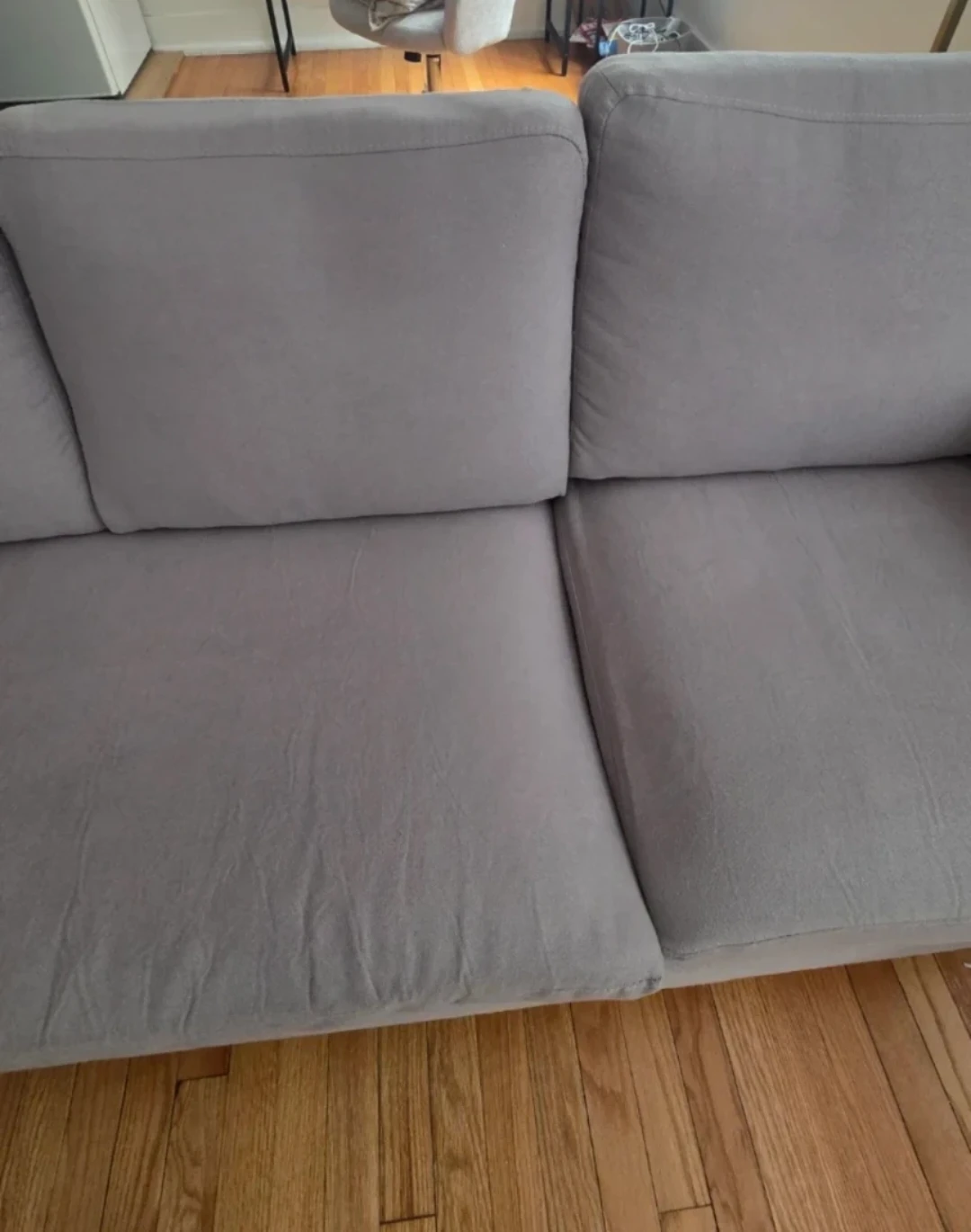 Grey 3-Seater Sofa minimalist - photo 3