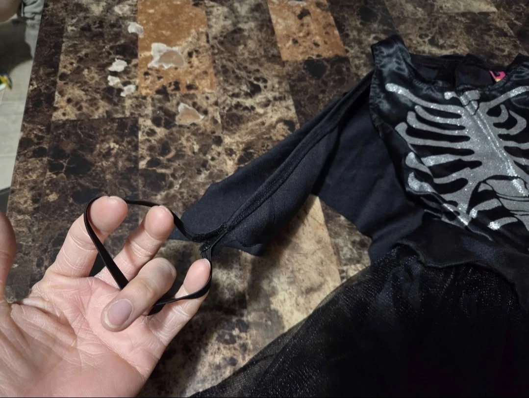2 × New Baby Girl Bat Skeleton Dress for Halloween $25 Each - photo 4