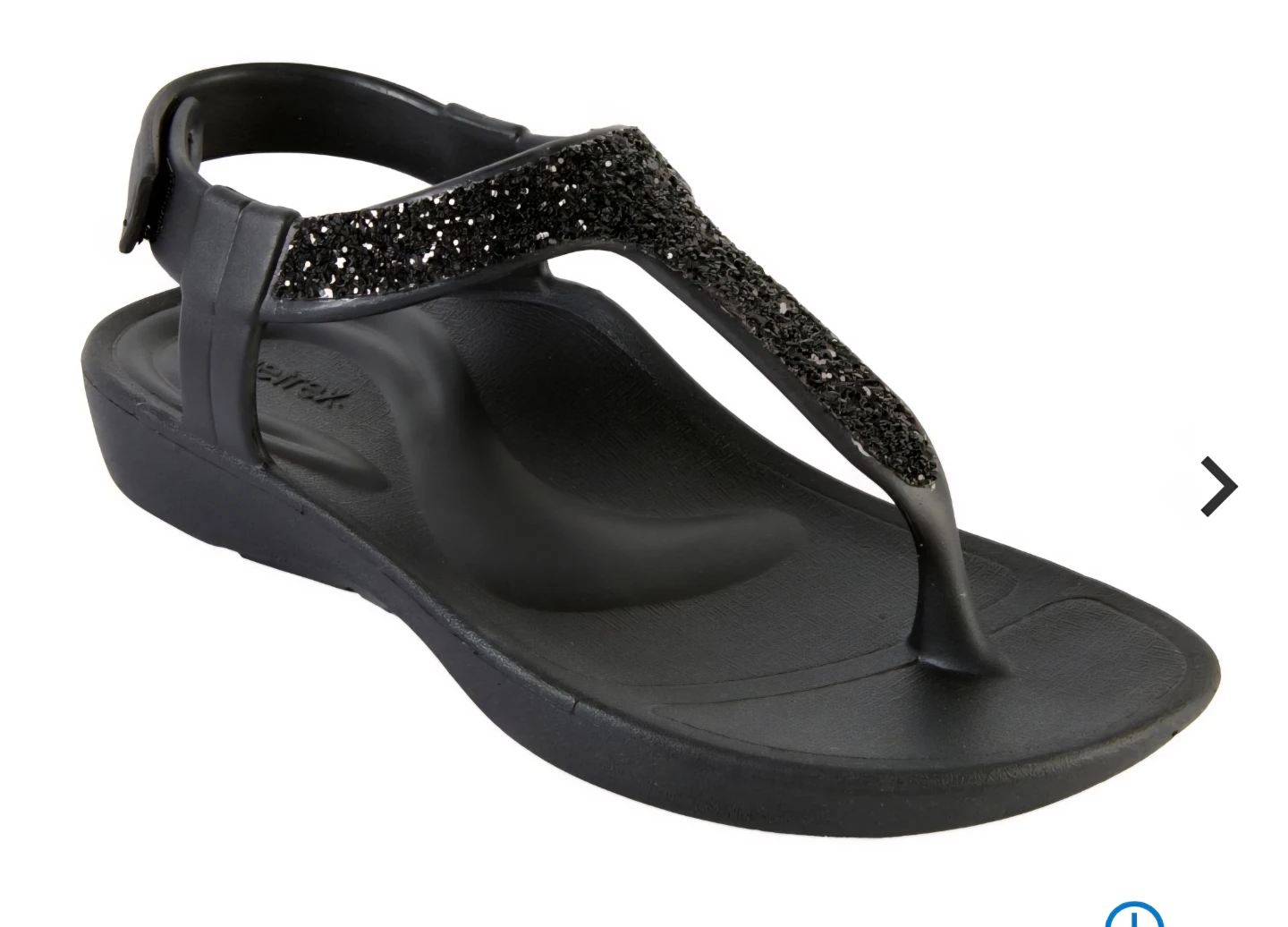 Aetrex Parker Sparkle EVA Thong Sandals