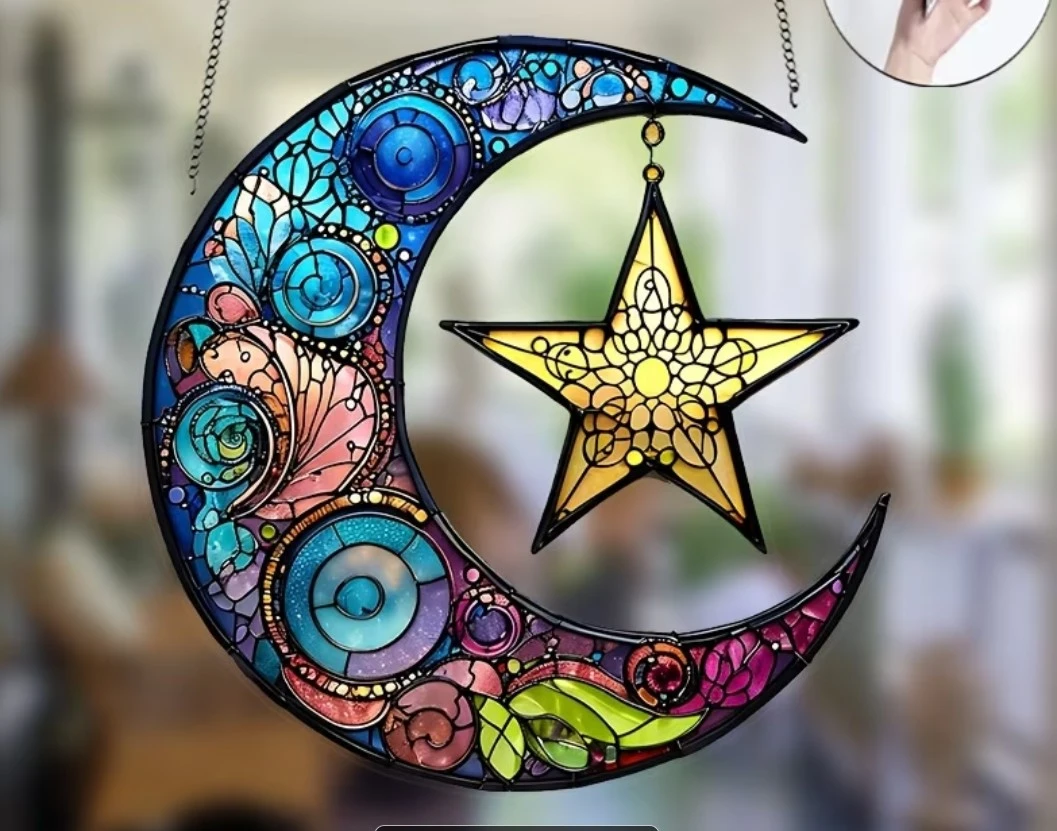 Moon and Star Sun Catcher