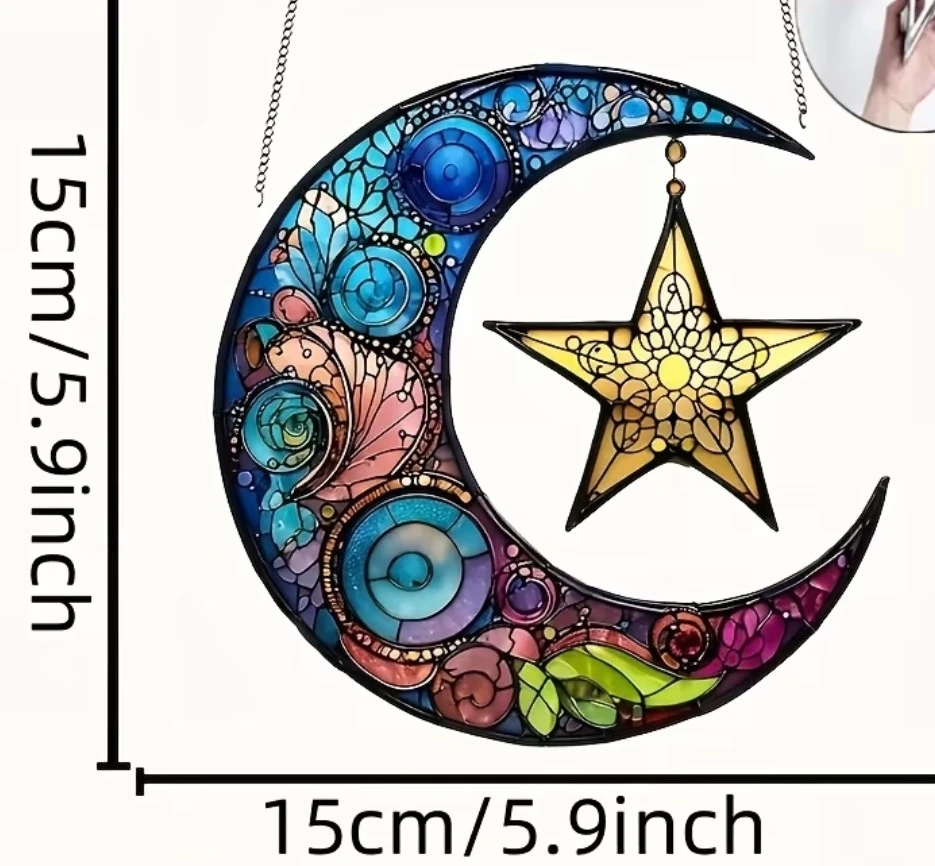 Moon and Star Sun Catcher - photo 2