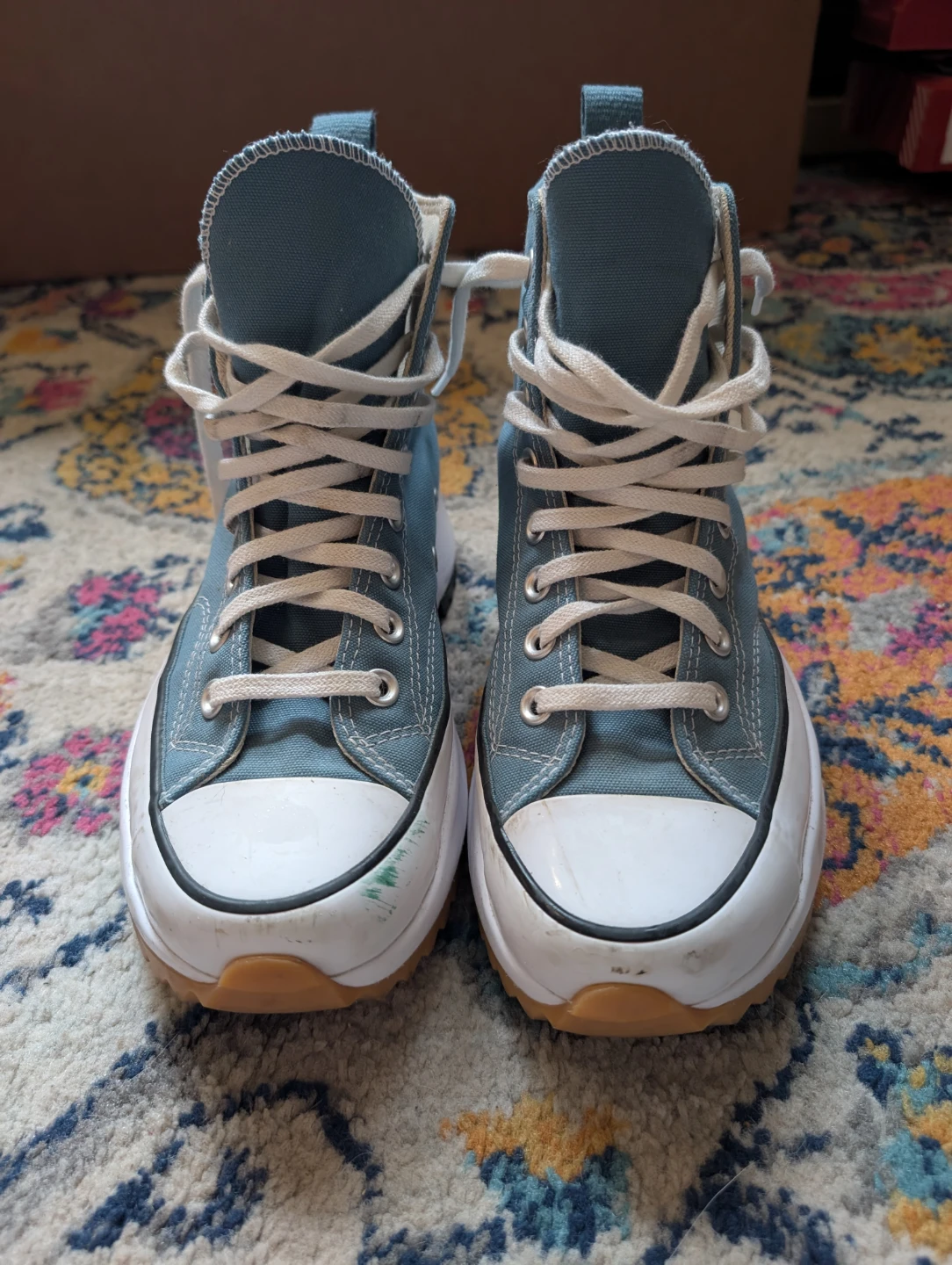 Platform Chucks Size 8.5 Women, Denim Blue - photo 3