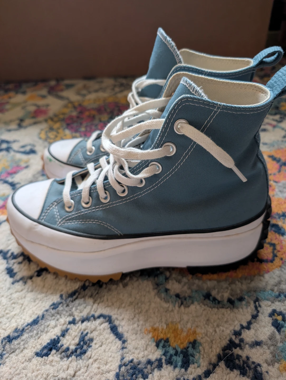Platform Chucks Size 8.5 Women, Denim Blue - photo 2