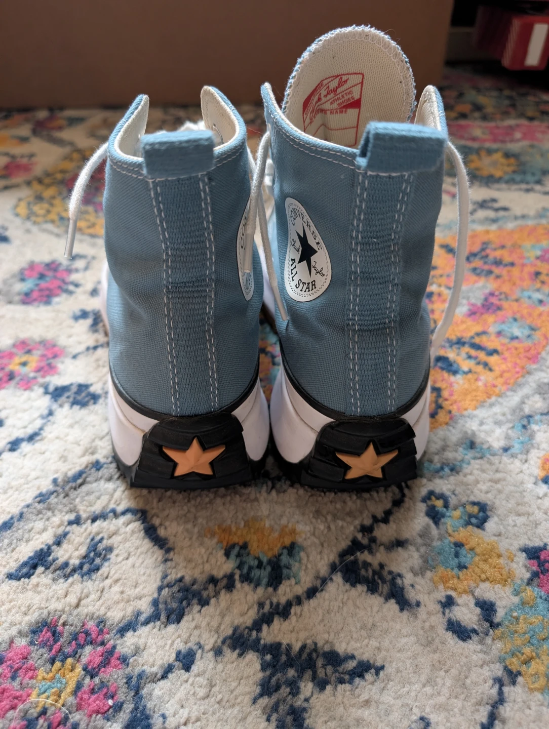 Platform Chucks Size 8.5 Women, Denim Blue - photo 4