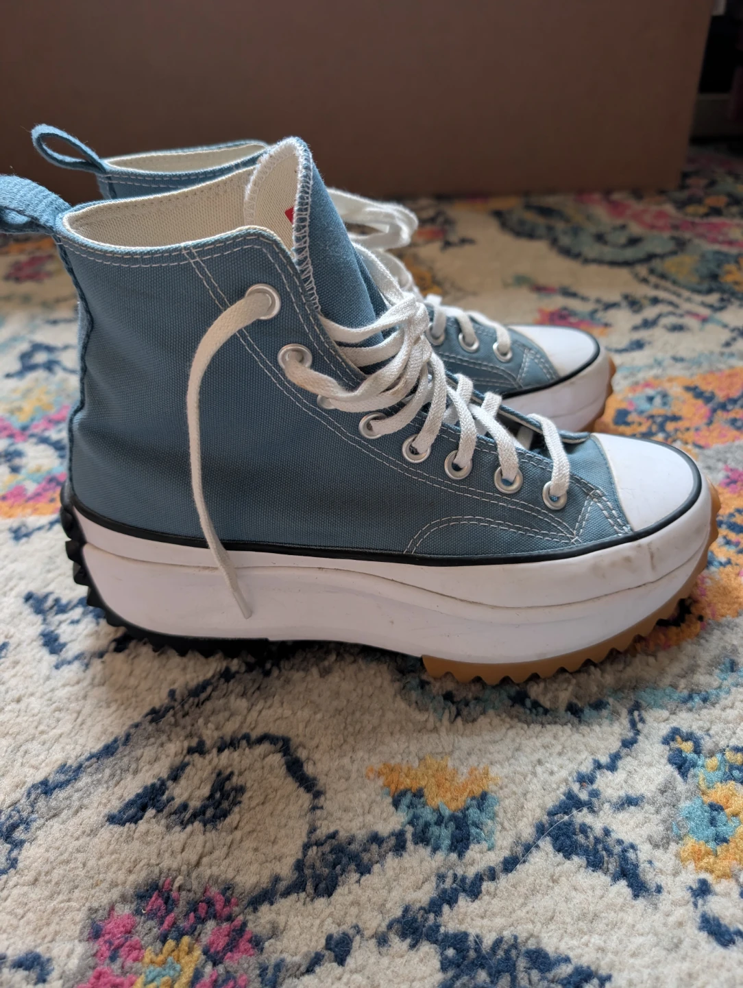 Platform Chucks Size 8.5 Women, Denim Blue