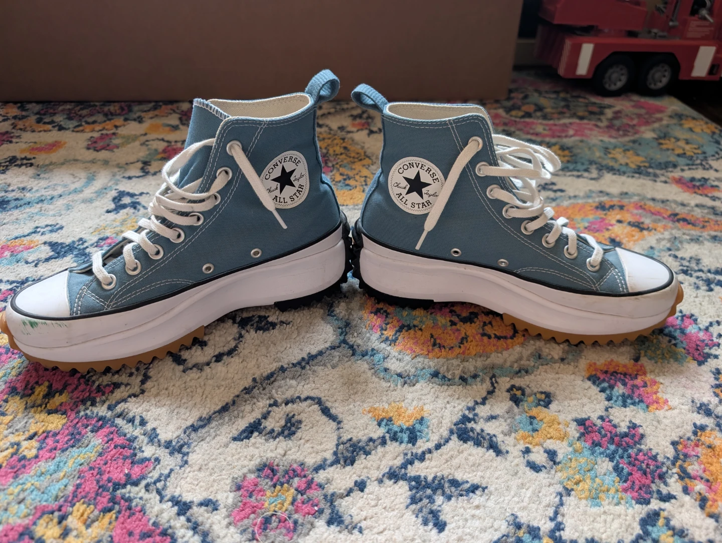 Platform Chucks Size 8.5 Women, Denim Blue - photo 5