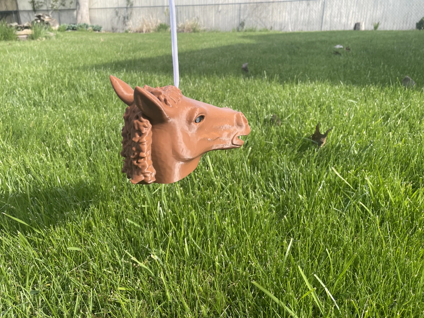 Hilarious Horse Head Squirrel Feeder (3D Printed in Gastown!) - photo 2