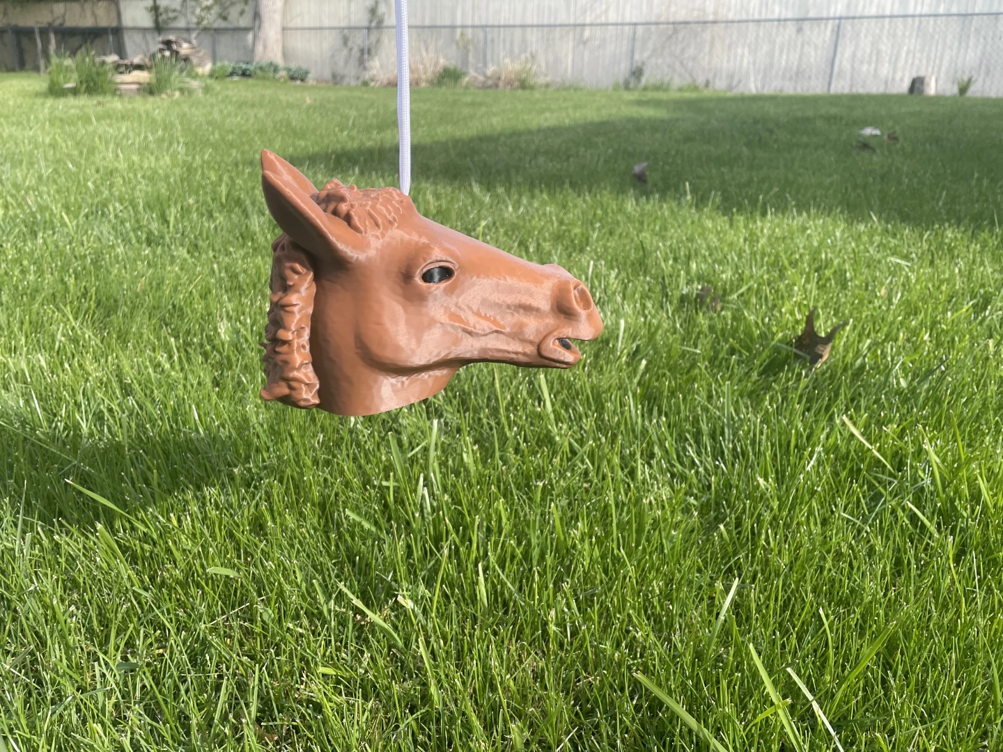 Hilarious Horse Head Squirrel Feeder (3D Printed in Gastown!) - photo 3