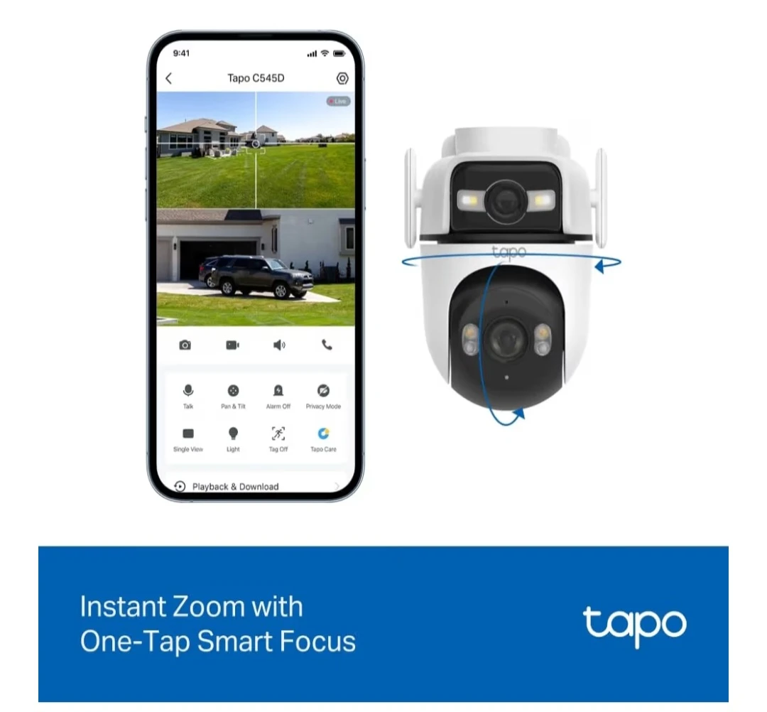 NEW: TP-Link Tapo C545D 2K Dual Lens Outdoor Camera - photo 2