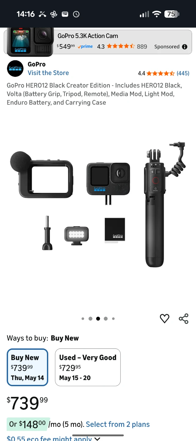 GoPro HERO12 Creator Edition & HERO 5 with some accesories