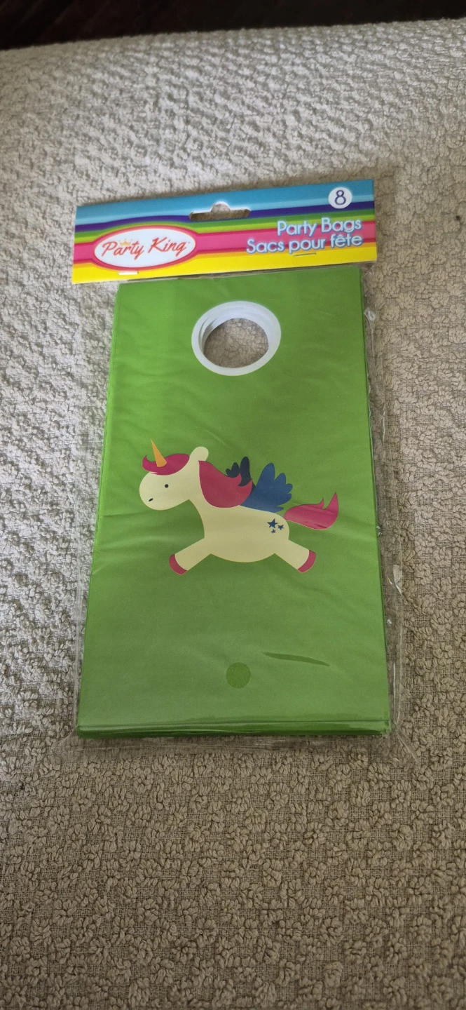 Party King Party Bags with Unicorn Design - 8 Count