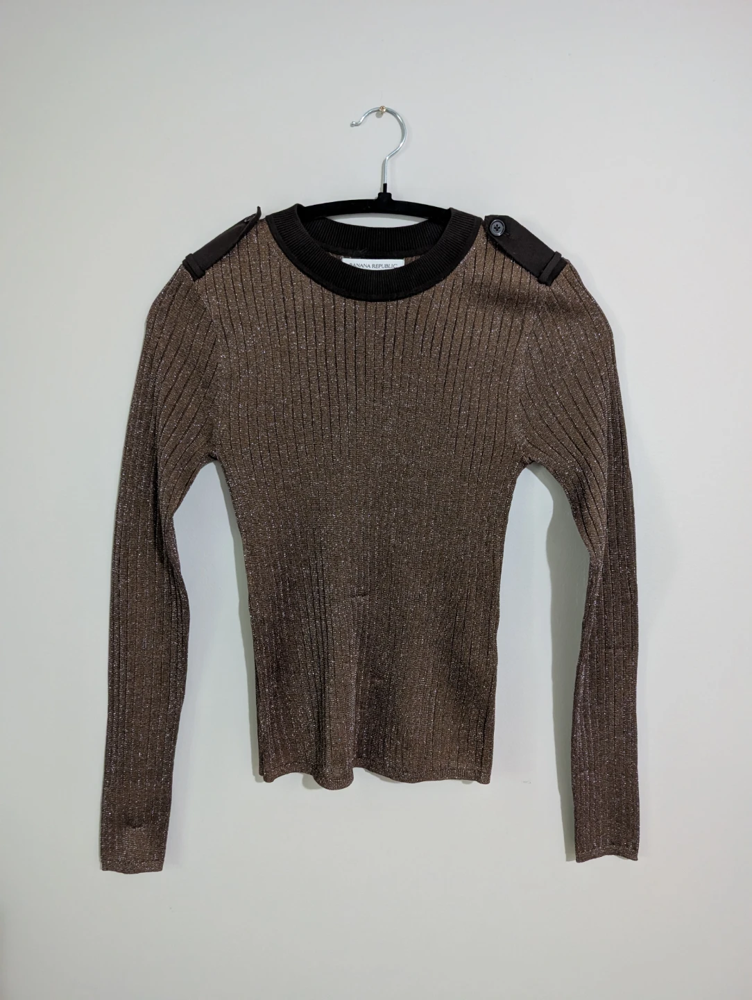 Banana Republic Women's Ribbed Sparkle Sweater