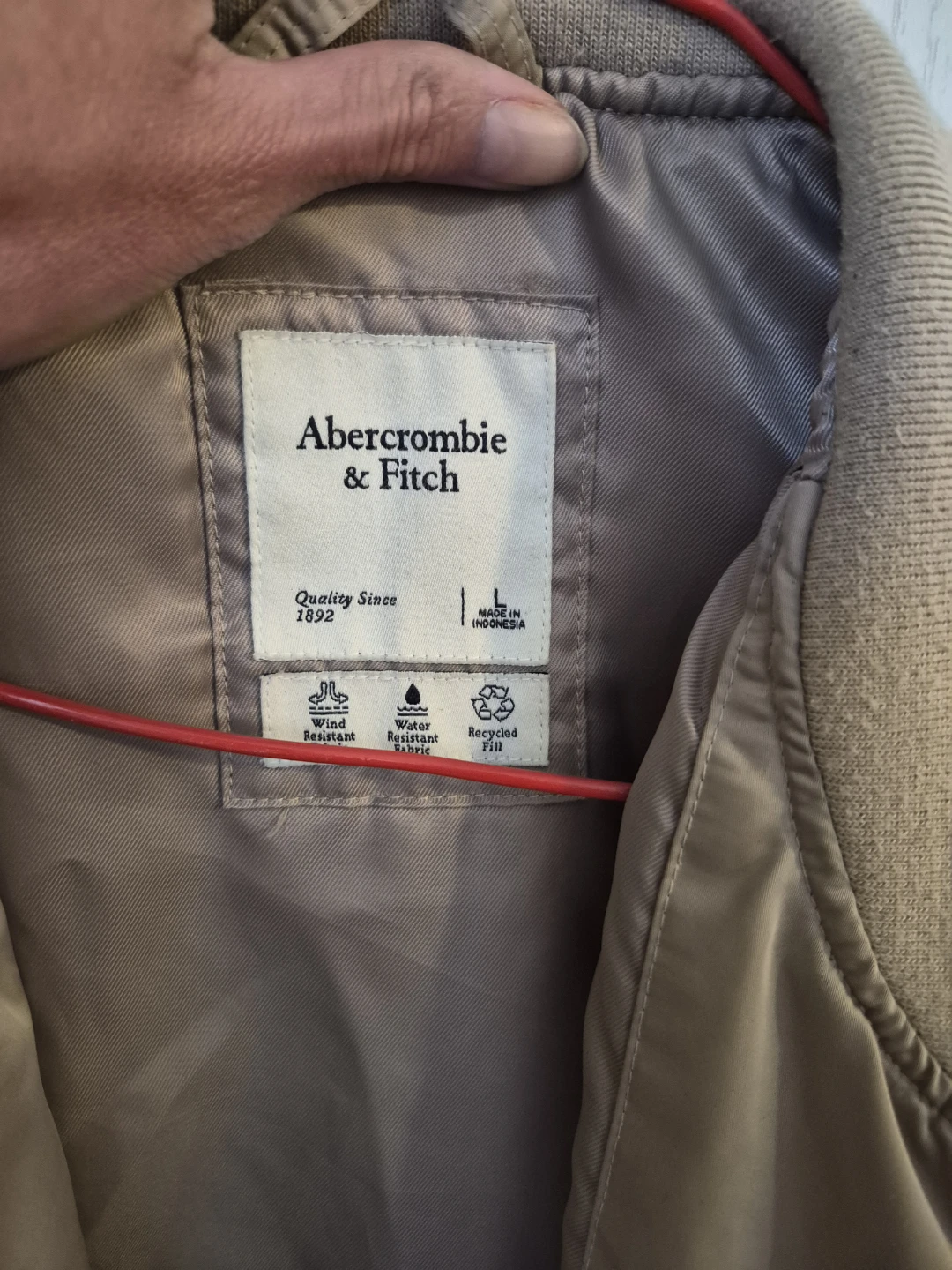 Abercrombie & Fitch Bomber Jacket - Size L - photo 2