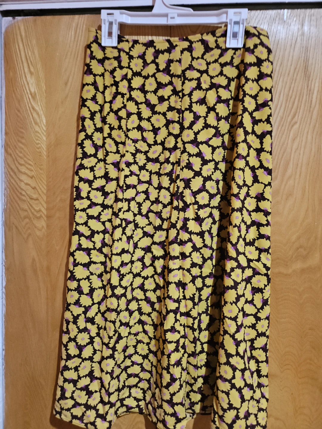 Kate Spade New York Yellow Floral Midi Skirt Size 0 - photo 3