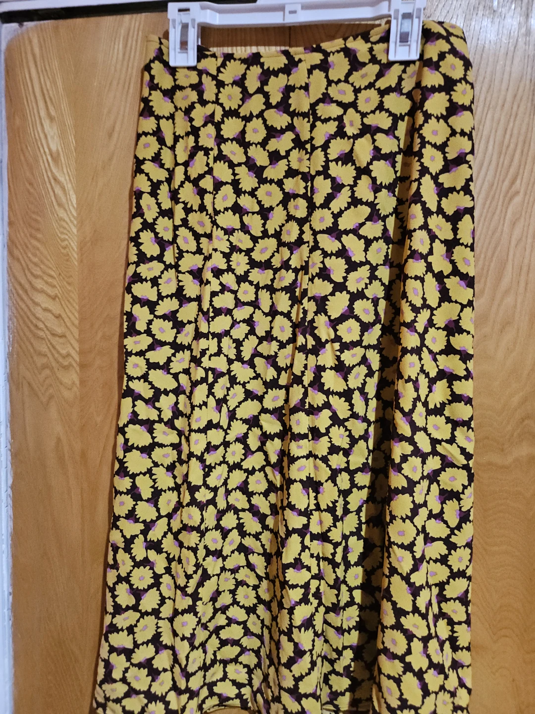 Kate Spade New York Yellow Floral Midi Skirt Size 0 - photo 4