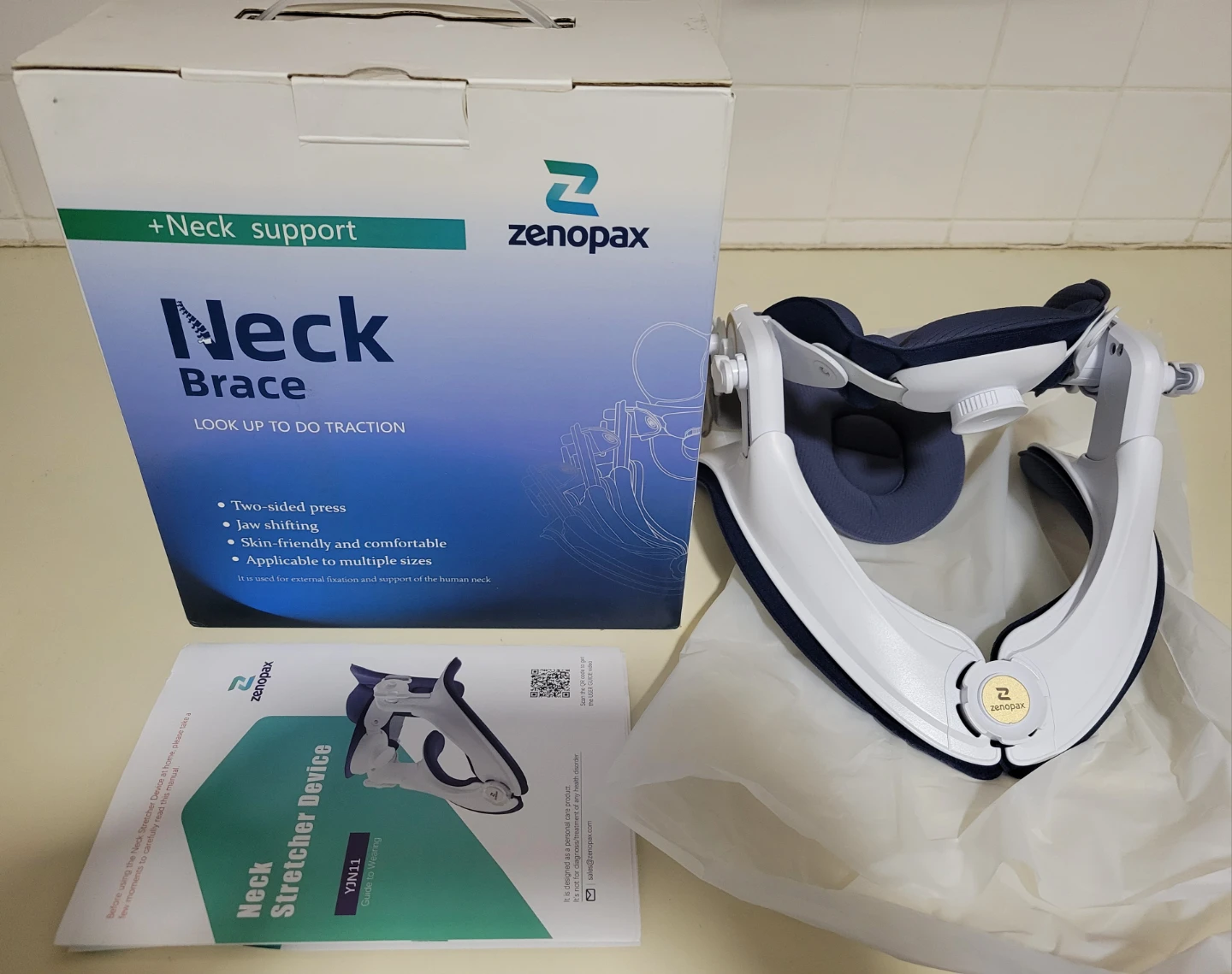 zenopax Cervical Traction Device, Neck Stretcher Support NEW