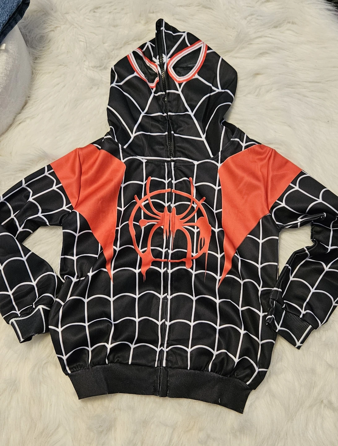 THOMBASE Spider-Man Zip-Up Hoodie