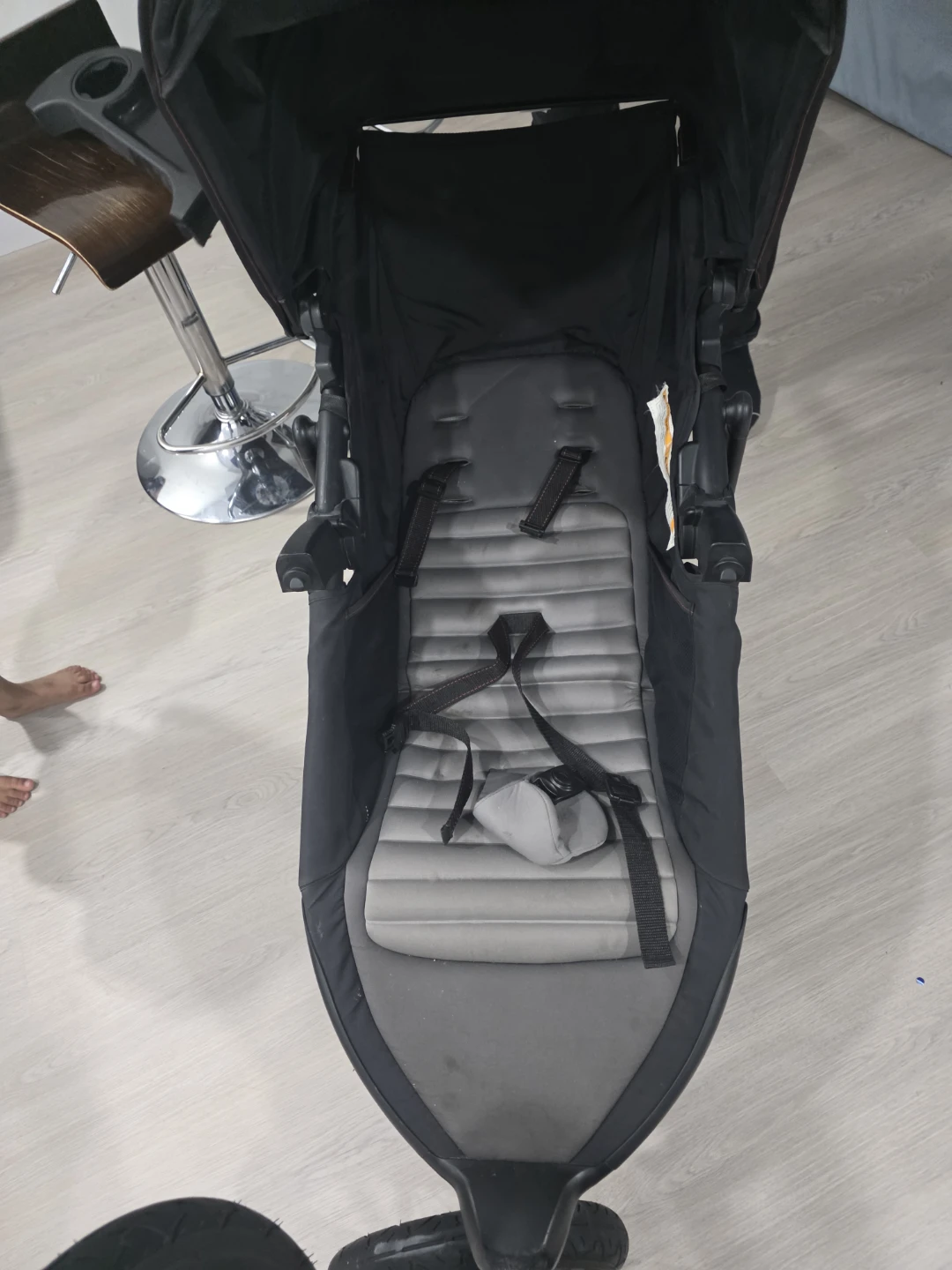 Black Double Jogging Stroller