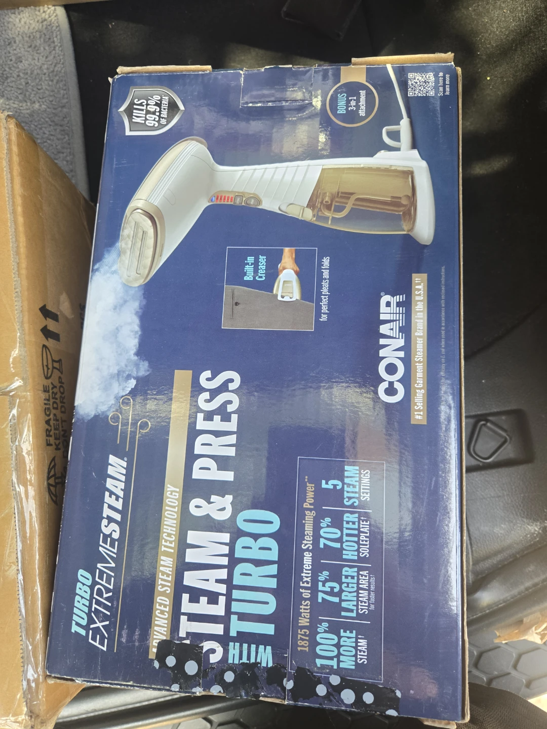 Conair Turbo ExtremeSteam 1875W Handheld Fabric Steamer - photo 5