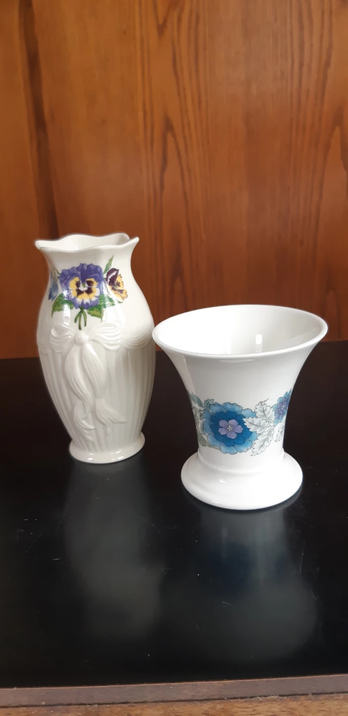 Belleek & Wedgwood Vases