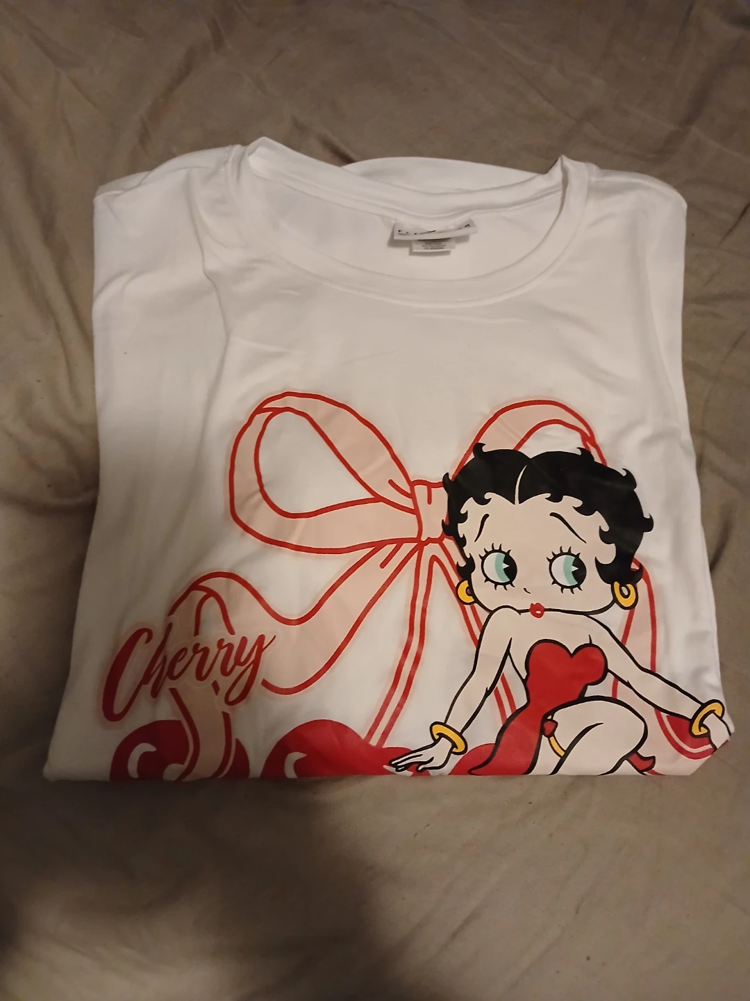 Betty Boop Cherry Graphic T-Shirt 3X - photo 2