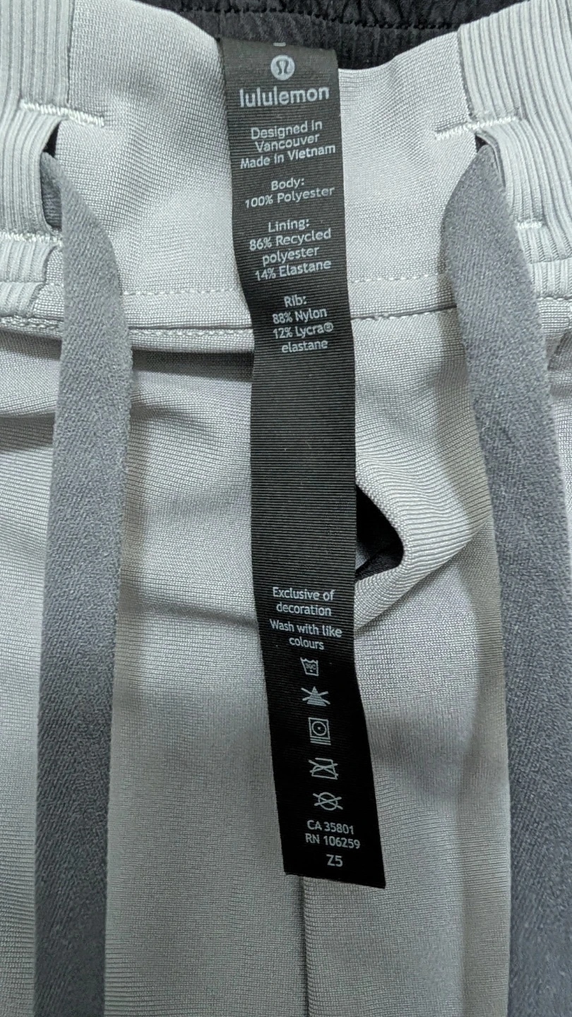 Lululemon Men's Grey Polyester Joggers - photo 4