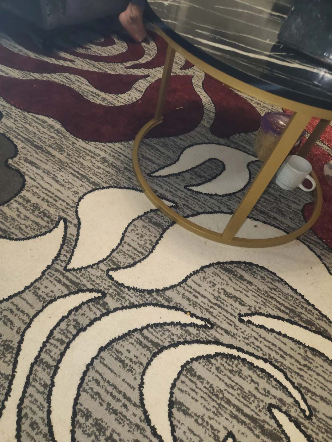 Gold and Black Coffee Table