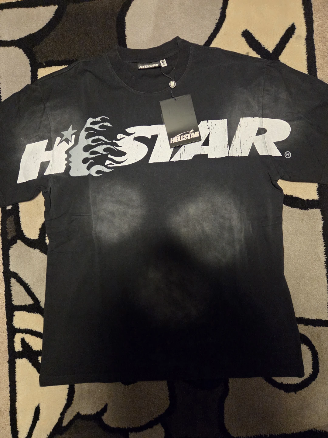 HELLSTAR " STUDIOS " Huntington Park, CA Black Graphic T-Shirt - photo 5