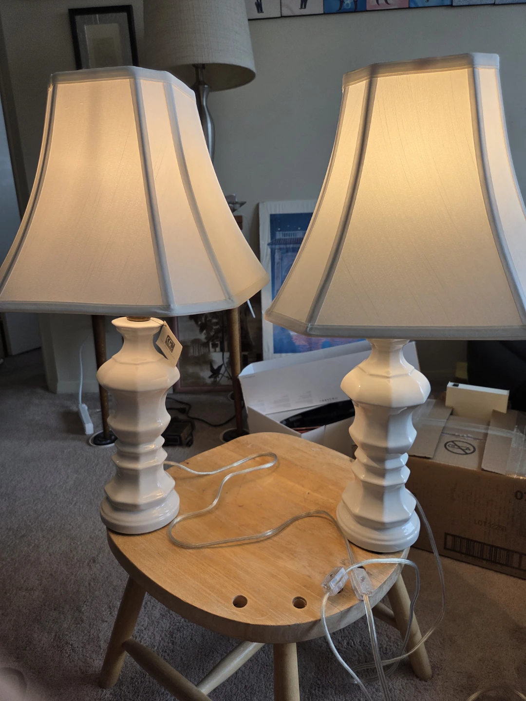 Giftcraft White Table Lamp