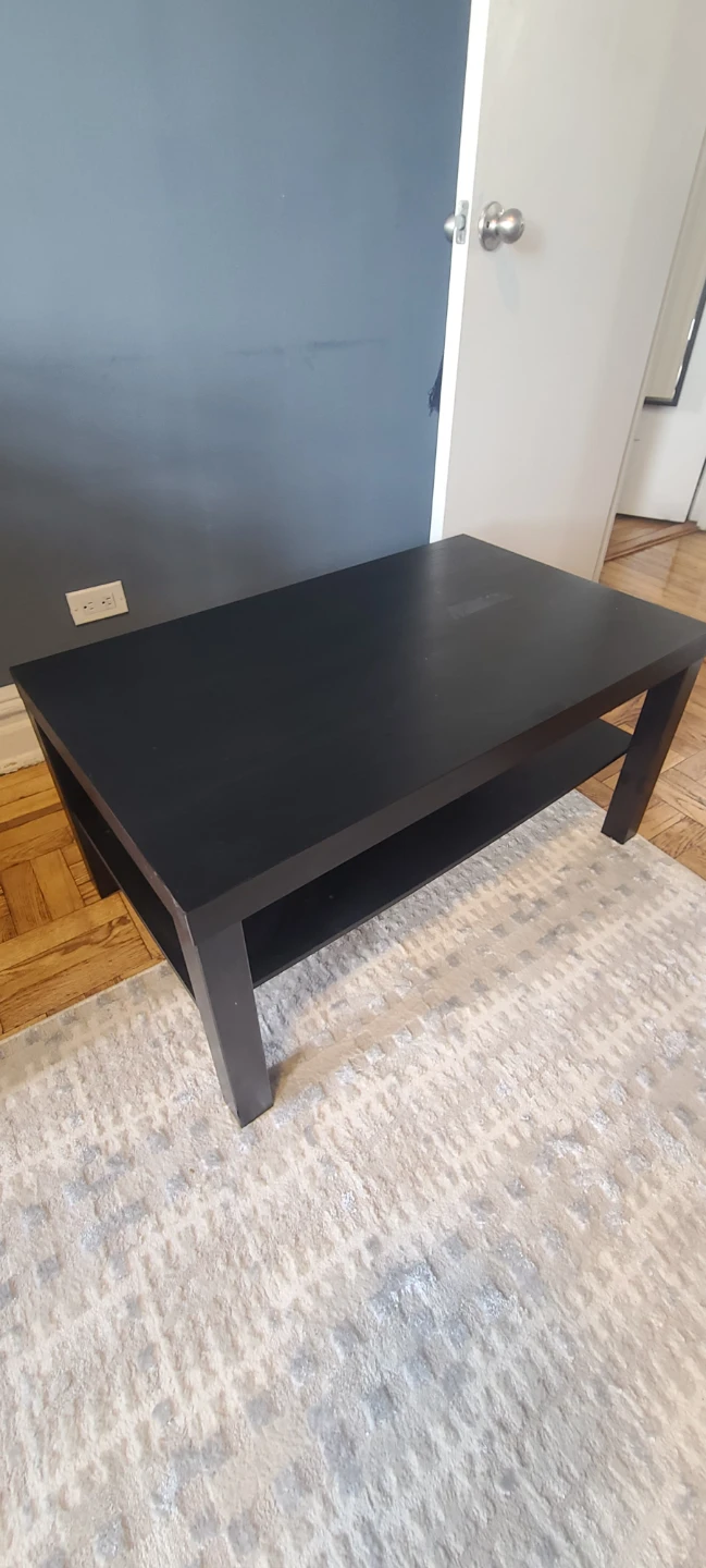 Black Coffee Table with Shelf - photo 5