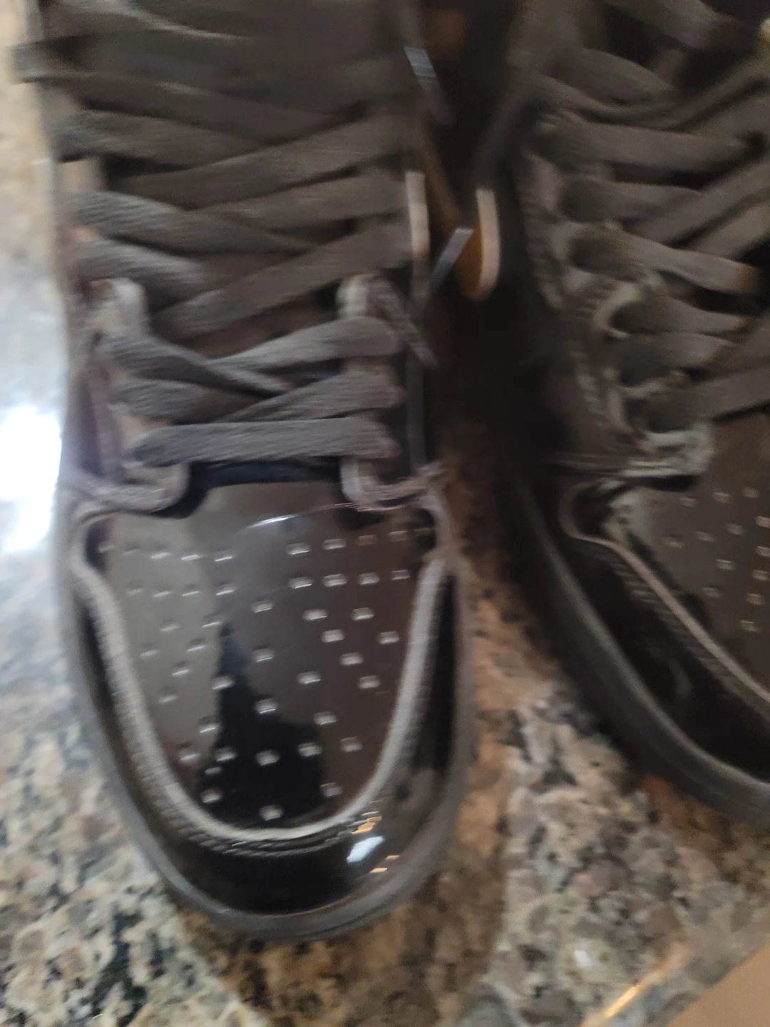 Classic  Black Gold Patent Leather Sneakers - photo 3