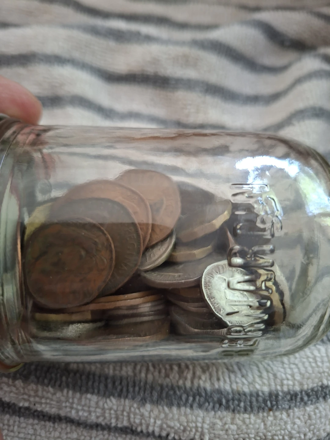 Vintage UK Coins (1930s-1960s) in Bernardin Jar - photo 2
