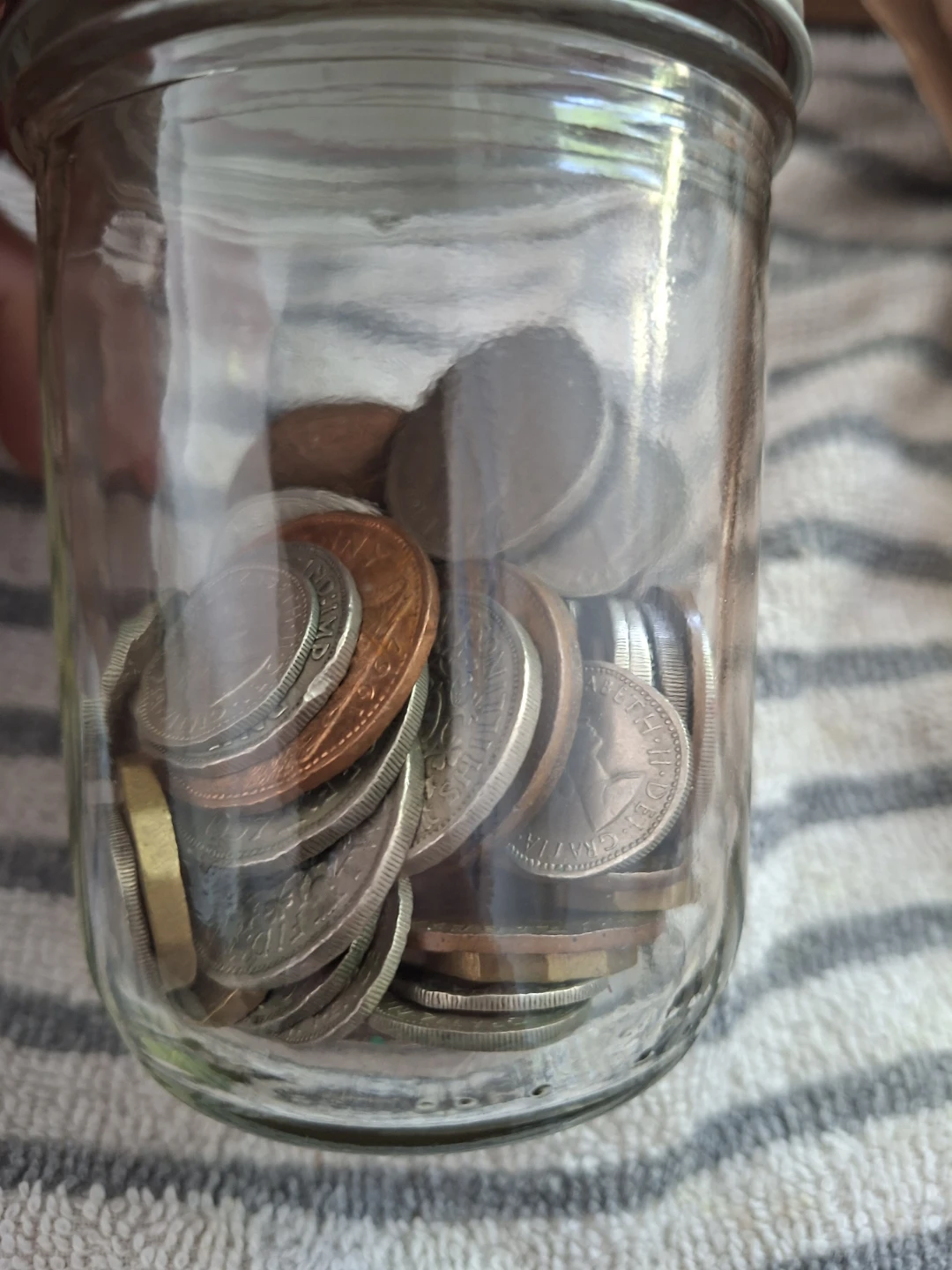 Vintage UK Coins (1930s-1960s) in Bernardin Jar - photo 4