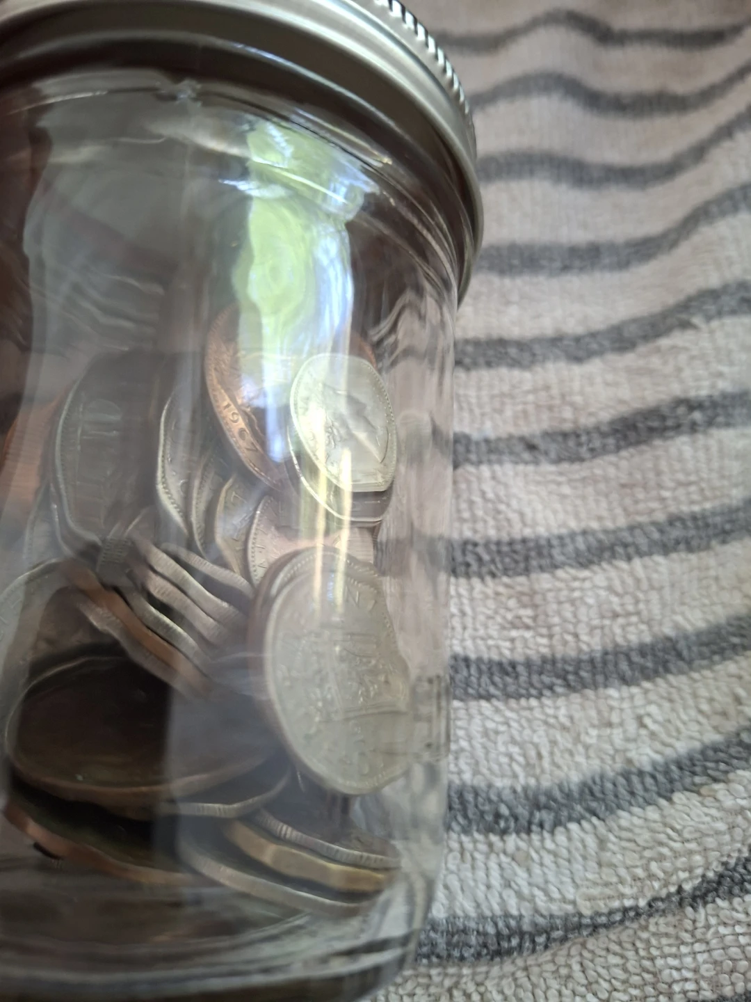 Vintage UK Coins (1930s-1960s) in Bernardin Jar - photo 5