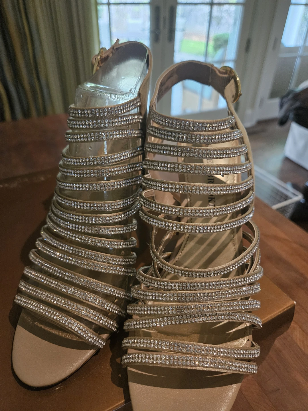 Marseilles Embellished Heels - Size 8 1/2
