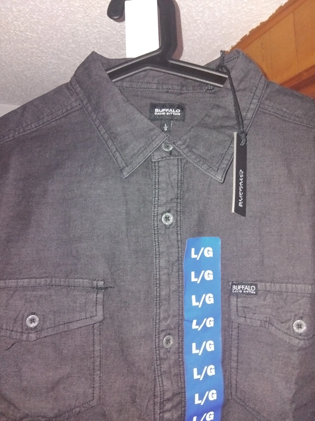 Buffalo David Bitton Men's Long Sleeve Shirt Black/Grey Colour - photo 3